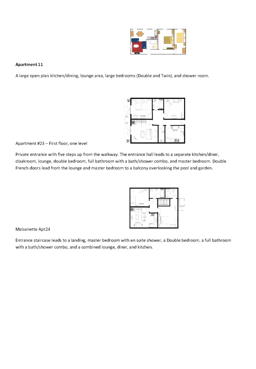 Apt#11 #23 and #24 details